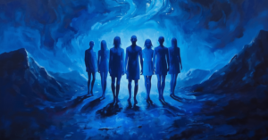 Bluepocalypse What If We All Turned Neon Blue Overnight