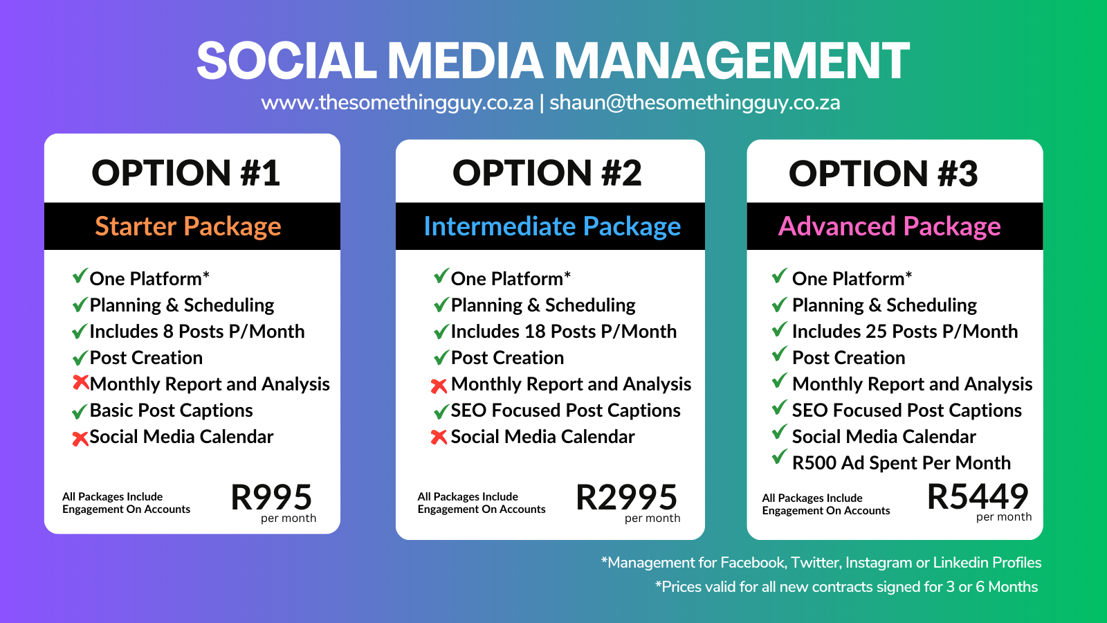 Social Media Management Packages