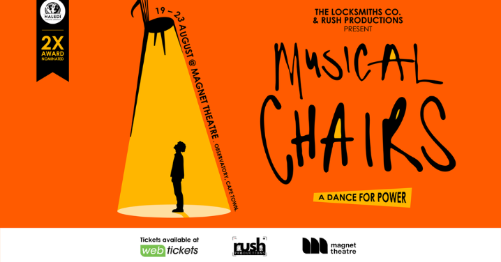 THE MUSIC GOES ON AS MUSICAL CHAIRS SETS UP FOR A GAME AT MAGNET THEATRE IN CAPE TOWN!